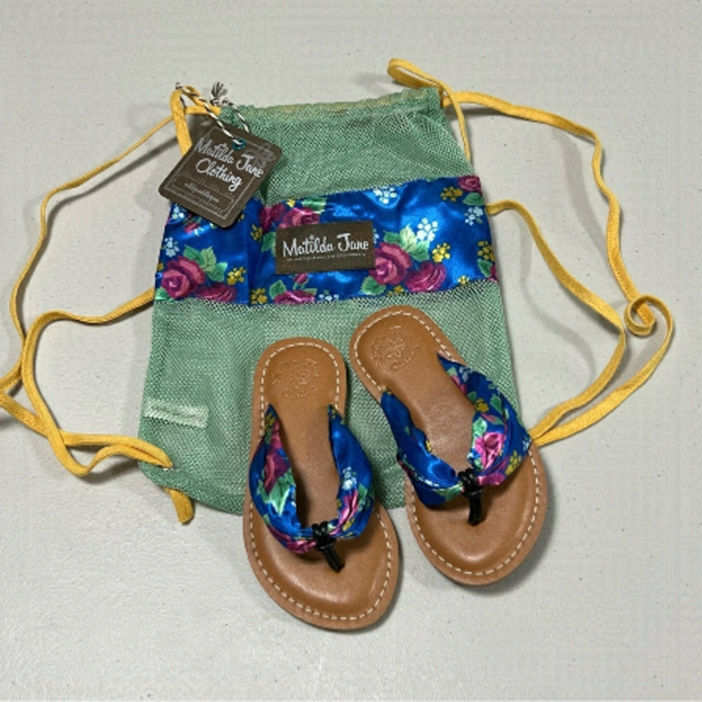 🆕 Matilda Jane Blue & Pink Seashore Sandals